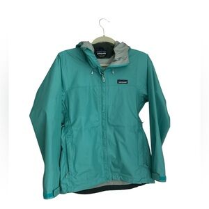 Patagonia logo Torrentshell Jacket Blue Outdoor Hiking Size XS